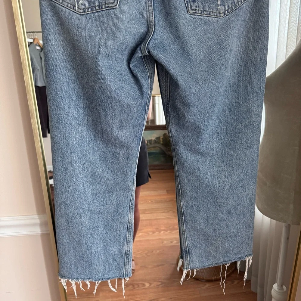 AGOLDE 90’s Distressed Blue Jeans Size 26 - Picture 7 of 11